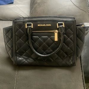 Michael Kors MK Black leather bag. Gently used. $385 retail